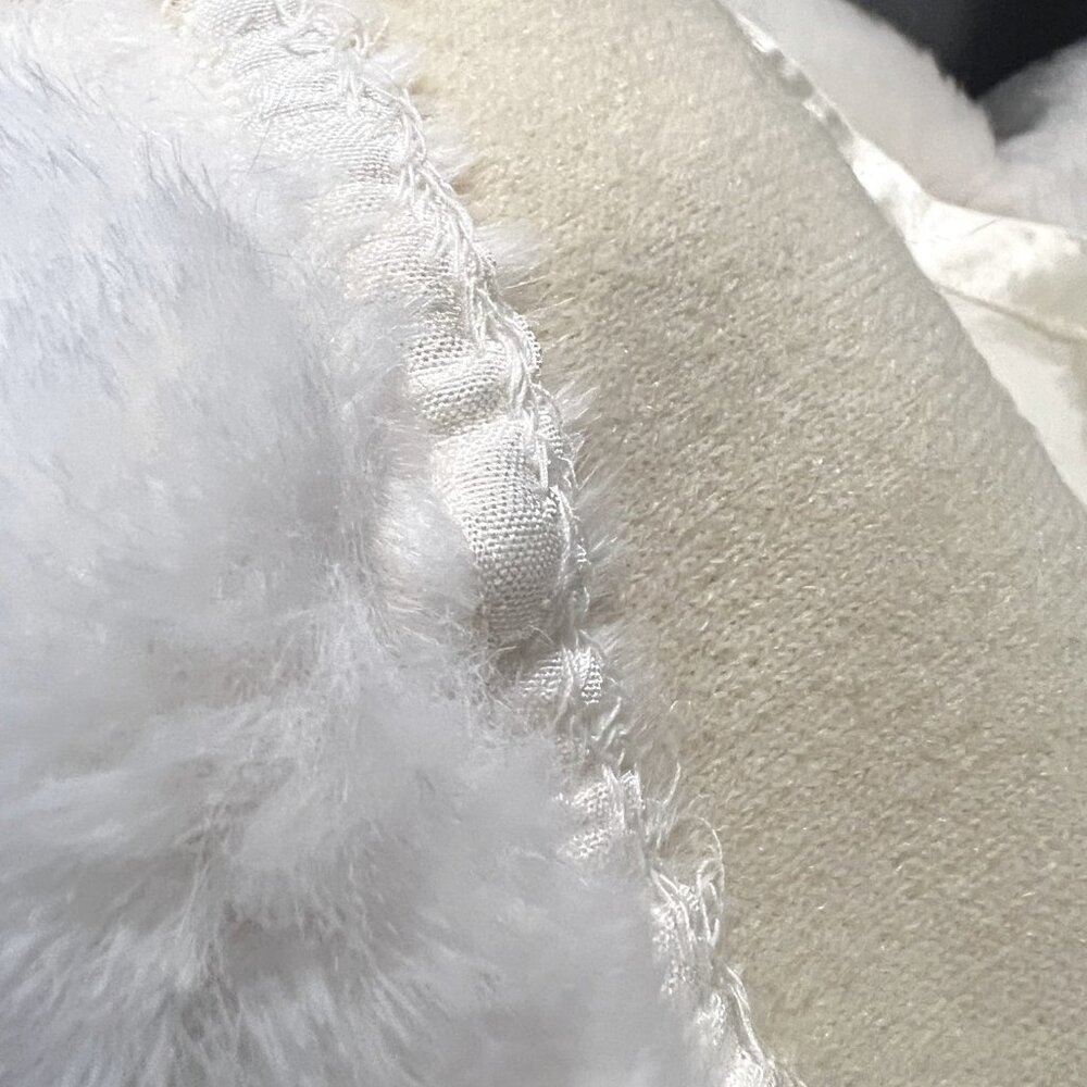 Neiman Marcus Girls Helena Faux Fur Coat-Ivory/Cream-Size 3T-Formal-Festive-Warm - Picture 16 of 16